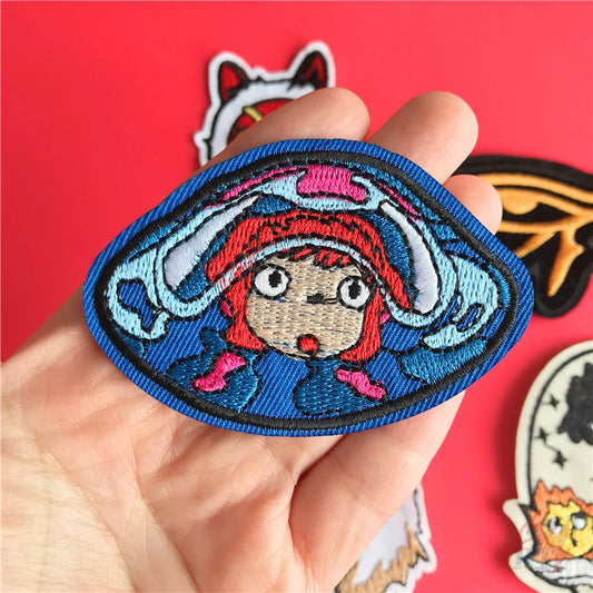 Miếng dán ủi quần áo hình nhân vật phim hoạt hình Miyazaki Hayao V3 Wattsnew