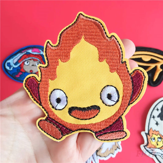 Miếng dán ủi quần áo hình nhân vật phim hoạt hình Miyazaki Hayao V5 Wattsnew