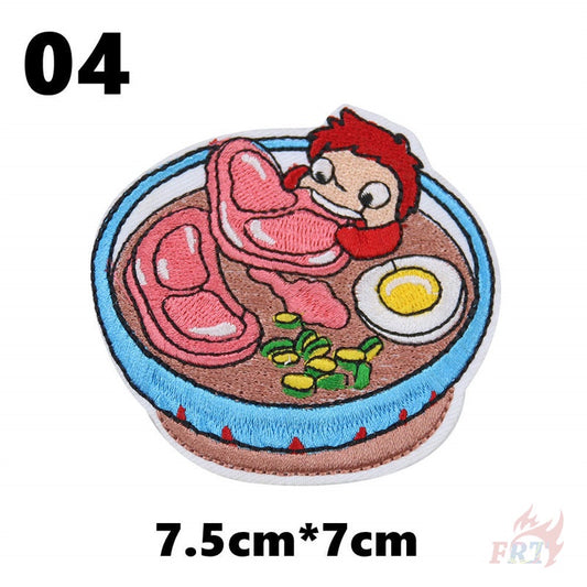 Miếng dán ủi quần áo hình nhân vật phim hoạt hình Miyazaki Hayao V1 Wattsnew