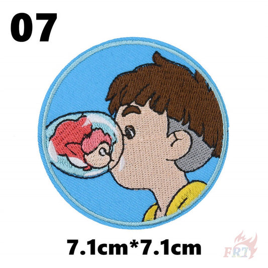 Miếng dán ủi quần áo hình nhân vật phim hoạt hình Miyazaki Hayao V2 Wattsnew