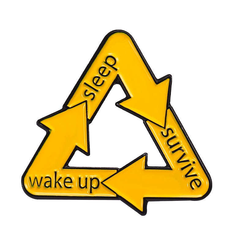 Yellow Life Cycle Pin