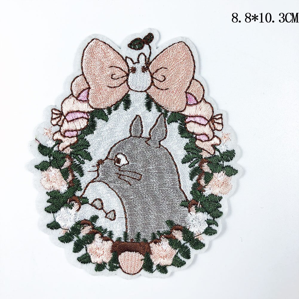 Miếng patch vải ủi nhiệt thêu hình anime hoạt hình Totoro V1 Wattsnew