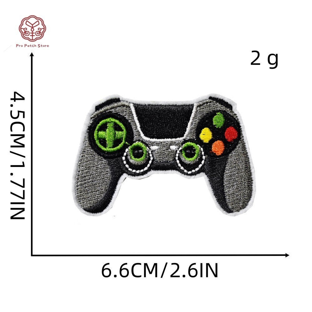 Bộ Điều Khiển Trò Chơi Dòng Xanh DIY Miếng Dán Thêu Cho Quần Áo V1 Wattsnew