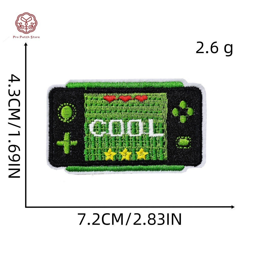 Bộ Điều Khiển Trò Chơi Dòng Xanh DIY Miếng Dán Thêu Cho Quần Áo V4 Wattsnew