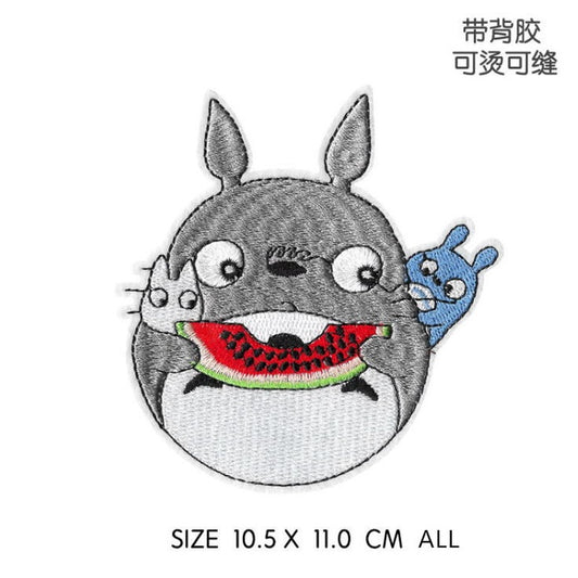 Miếng patch vải ủi nhiệt thêu hình anime hoạt hình Totoro V5 Wattsnew