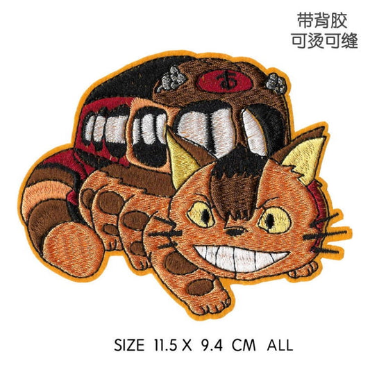 Miếng patch vải ủi nhiệt thêu hình anime hoạt hình Totoro V2 Wattsnew