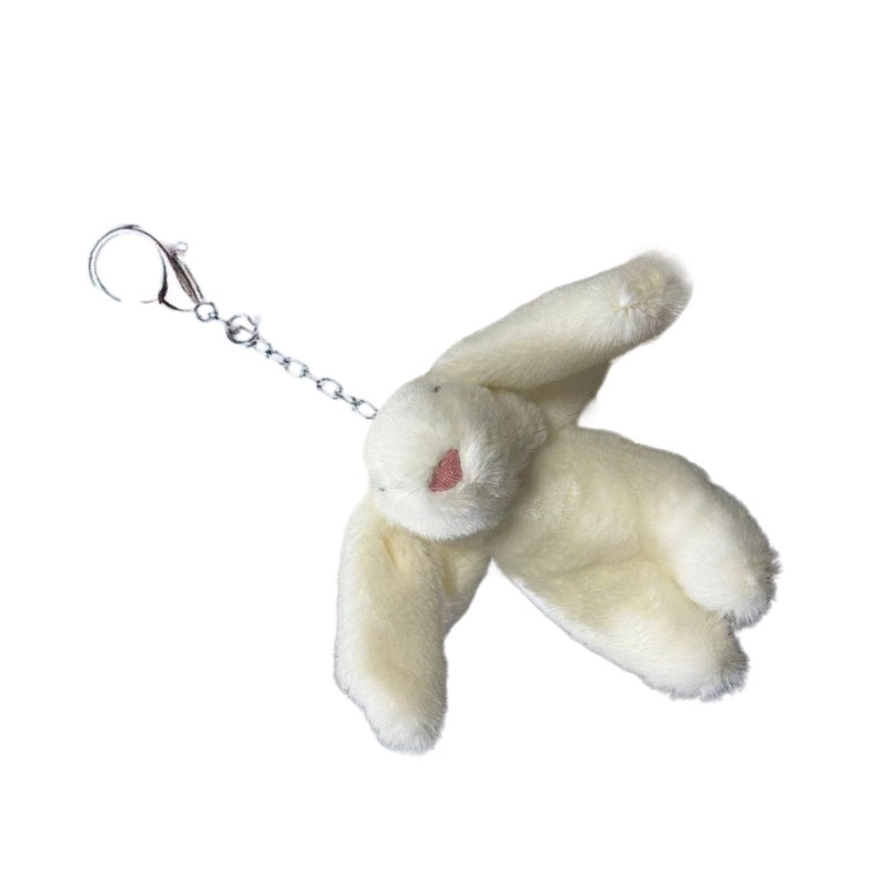 Cute White Plush Rabbit Chain