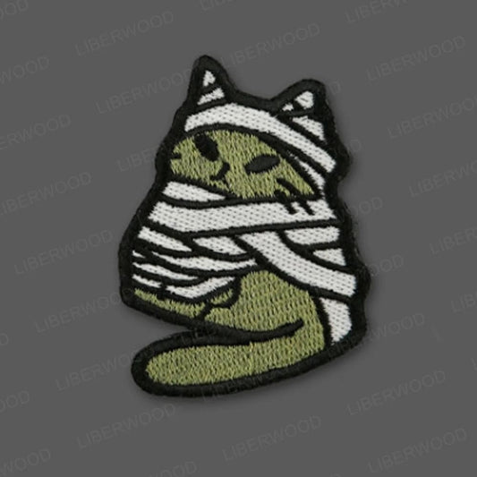 Meme Cat Glow In Dark Thêu velcro Patch Meowdy V4 Wattsnew