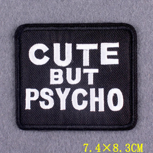 "Cute But Psycho" Velcro Patch